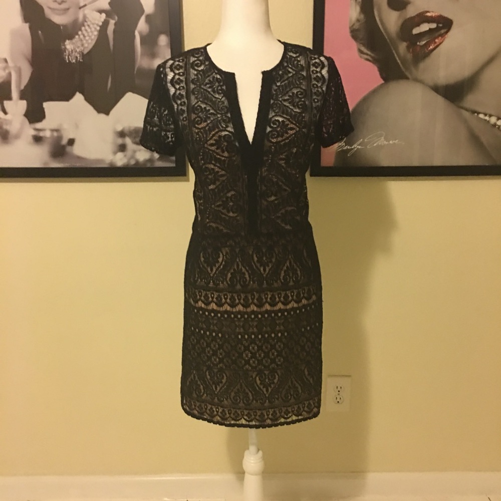Lace black dress